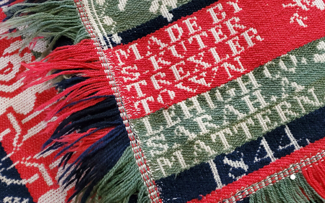 The Old Cool Pennsylvania Dutch Wool Jacquard Blanket 1844