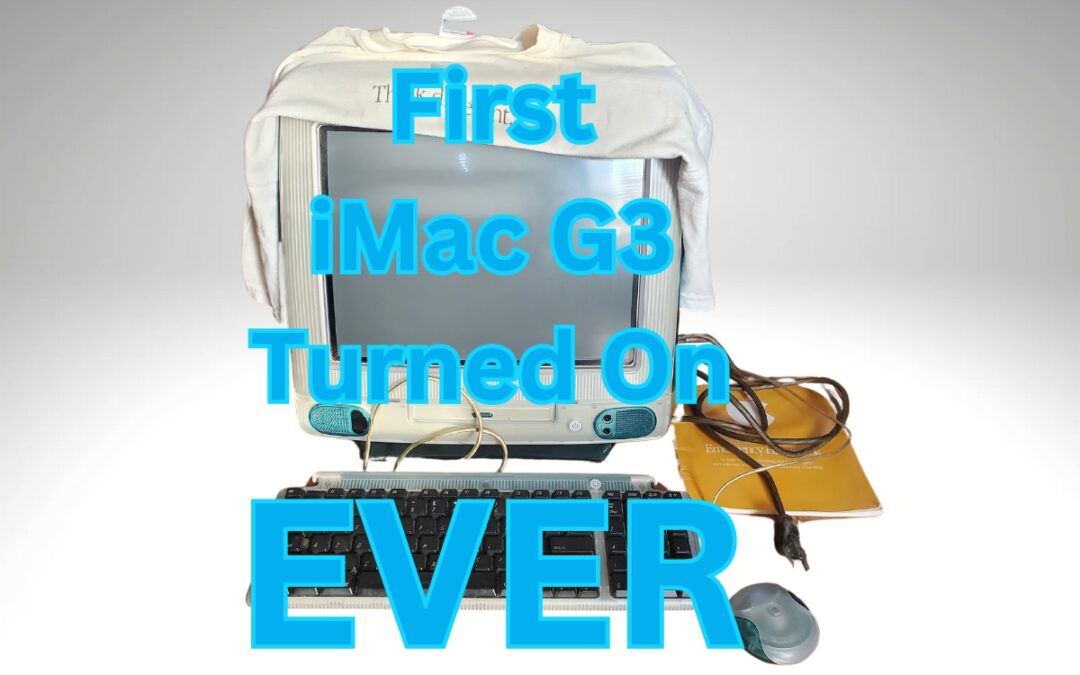 First iMac G3 Blueberry Turned on EVER The Old Cool
