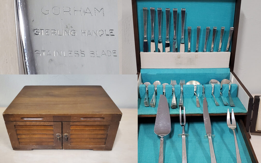 Looking for sophistication with elegant #GorhamSilverware?#GorhamSilver#FineDining#LuxuryFlatware#ElegantEntertaining#SilverwareSet#RareFinds