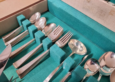 Rare Gorham 48-Piece Silver Flatware Set with Elegant Case