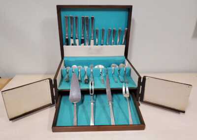 Rare Gorham 48-Piece Silver Flatware Set with Elegant Case